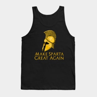 Ancient Classical Greek History Make Sparta Great Again Tank Top